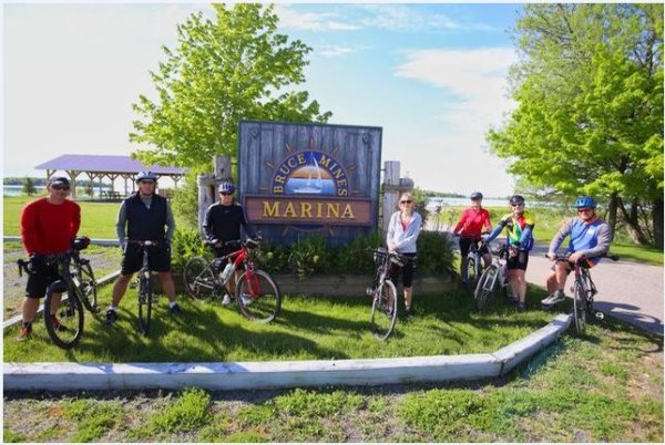 Cyclists Test Waterfront Trail Trans Canada Trail/Great Lakes Waterfront Trail:Bruce Mines