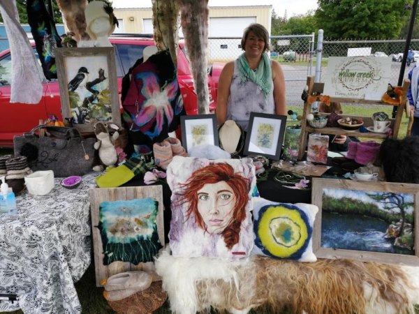 Harvest of Artists a Huge Success Artist Dawn Allard of Willow Creek Farm.